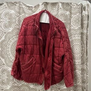 Free People Dolman Quilted Knit Jacket